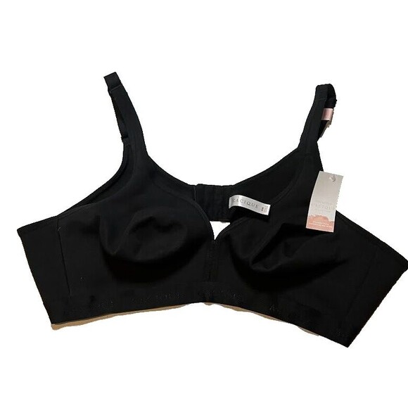 NWT Cacique Women's Unlined Full Coverage Black No Wire Bra SZ 50B - Picture 2 of 4